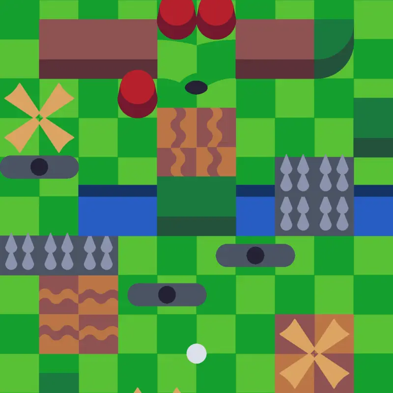 Hard Topdown Golf by @malachitegreen