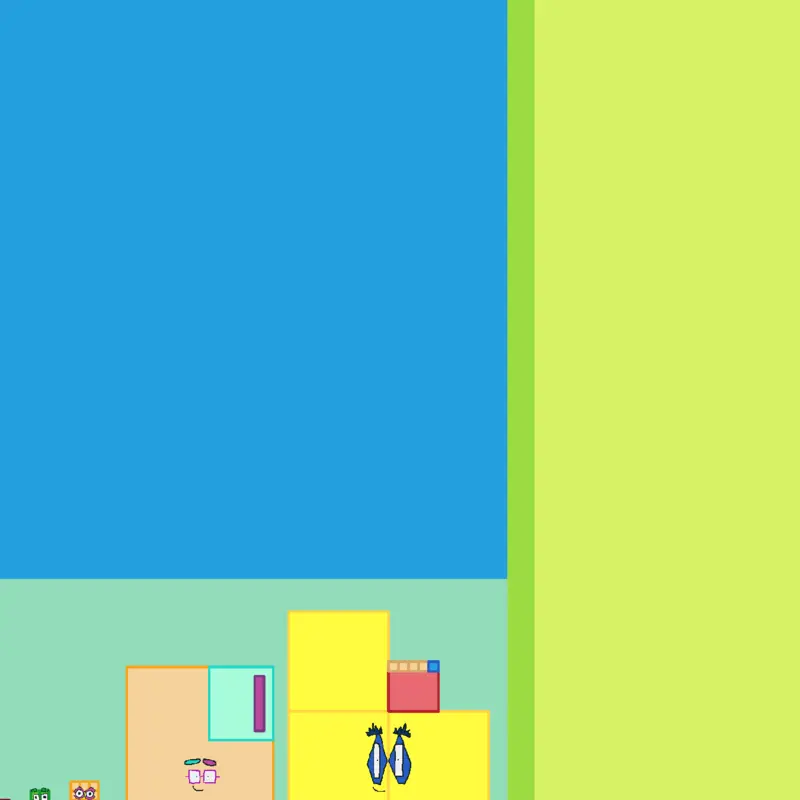 Numberblocks n^n by @SuperZion