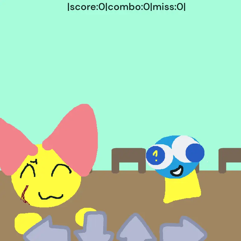 My sister oc (blue head) by @Faez1034bro