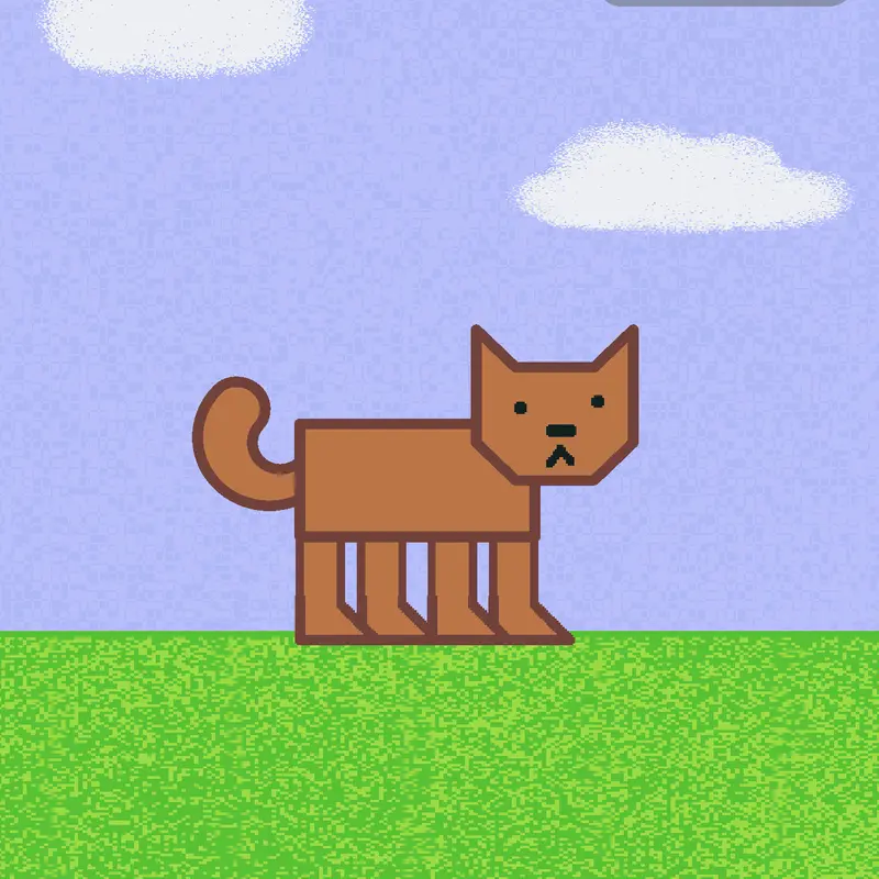 Stretch the cat by @uppastbedtime