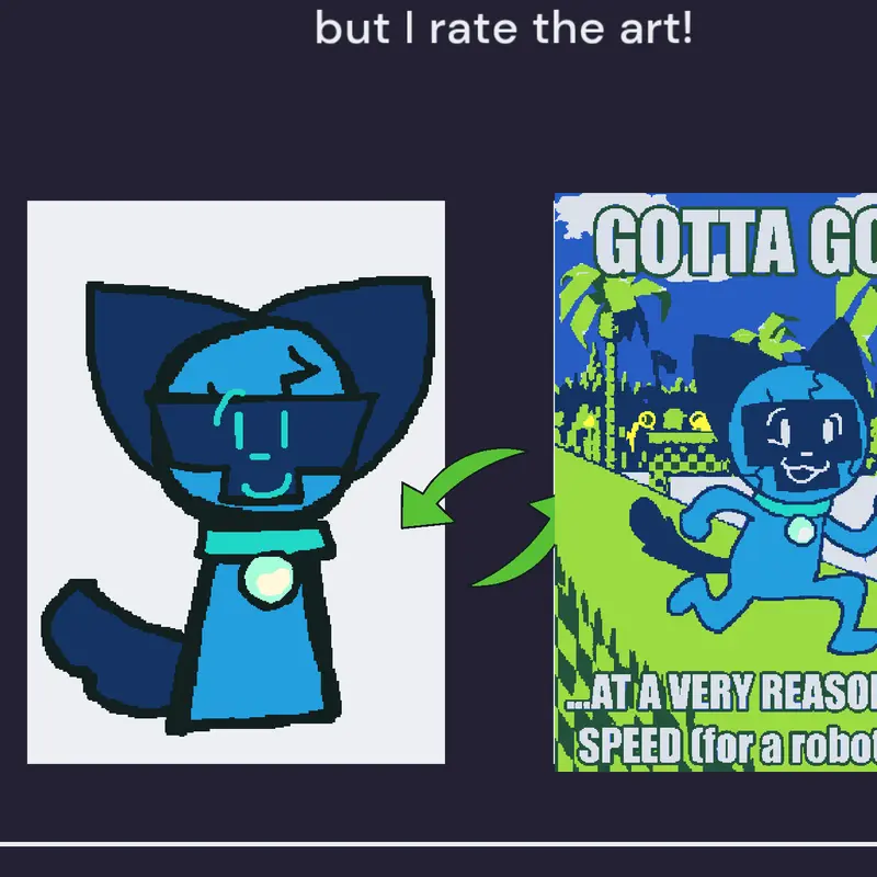 Redraw my Oc by @simon_gamer_with_sonic
