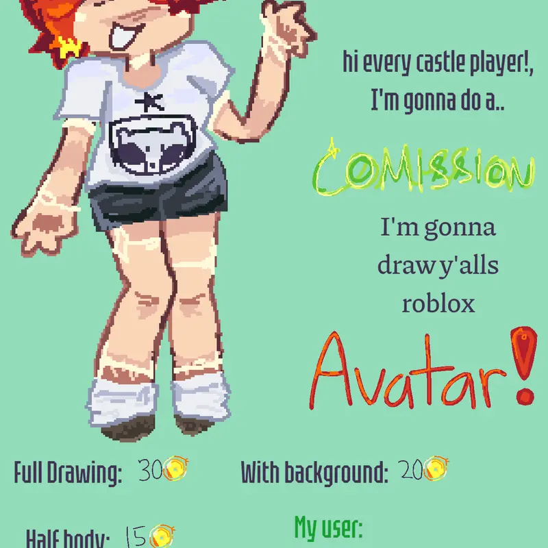 Commission!!: drawing your roblox avatar by @PaziEz_beRz