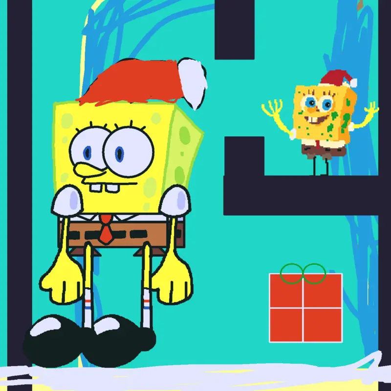 Christmas SpongeBob don't be a jerk by @SpongeBobquarePants