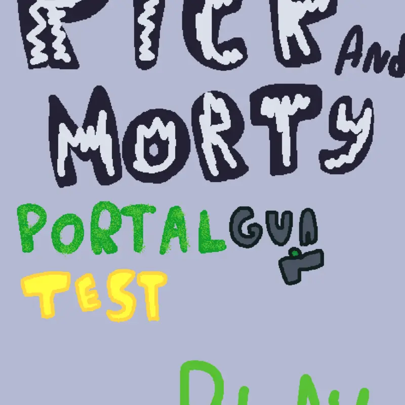Rick and morty portal gun test by @Nyckollas
