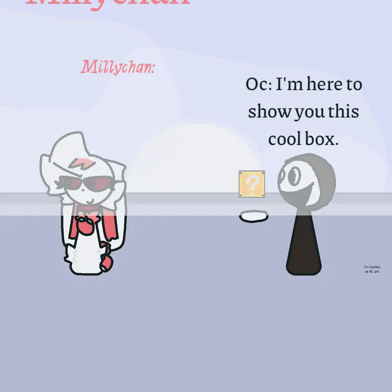 Talking to killer bunny by @Static_Screen