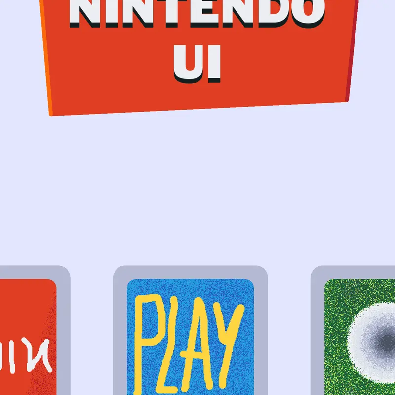 Nintendo UI by @Galauric