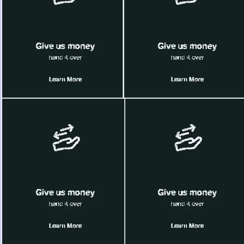 Give us money hand it over by @yoby