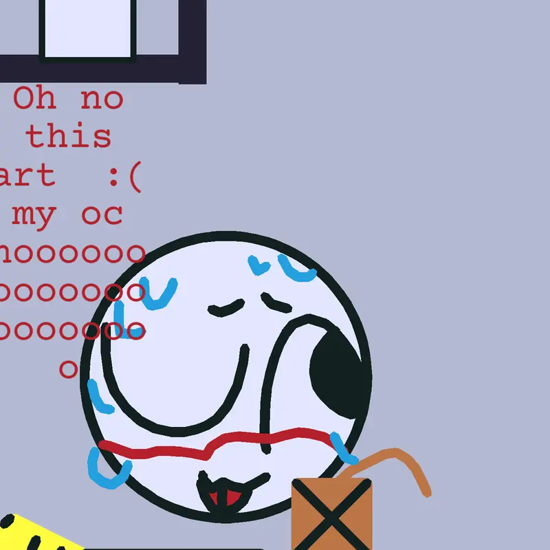 Oh no My oc by @alehot