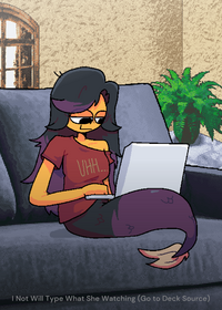 Milly alone at home /