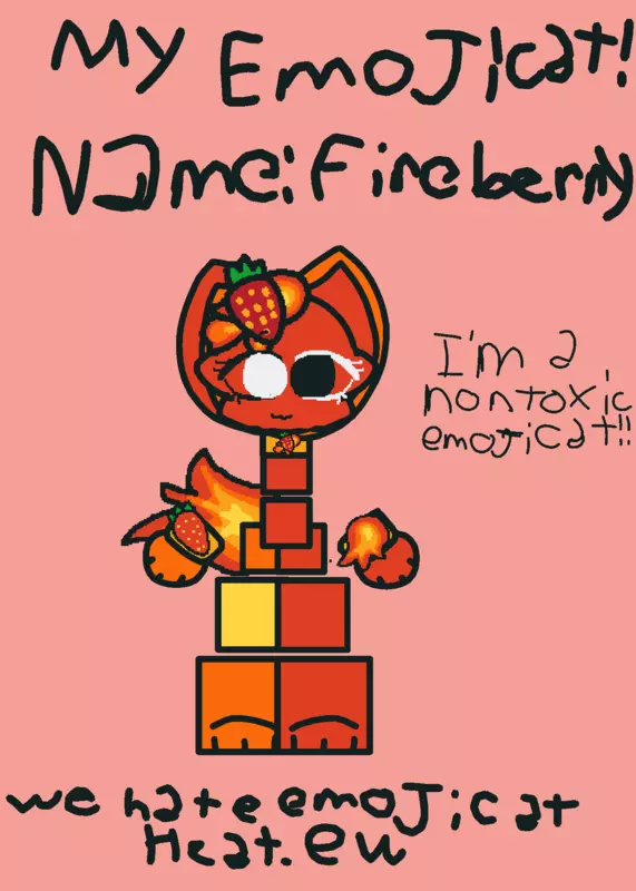 We hate emojicat heat ew by @Embee123