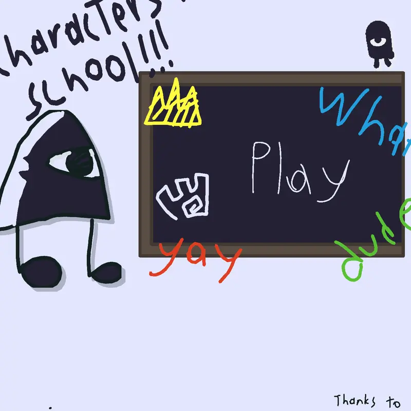 Characters meme school by @the_hairlessguy