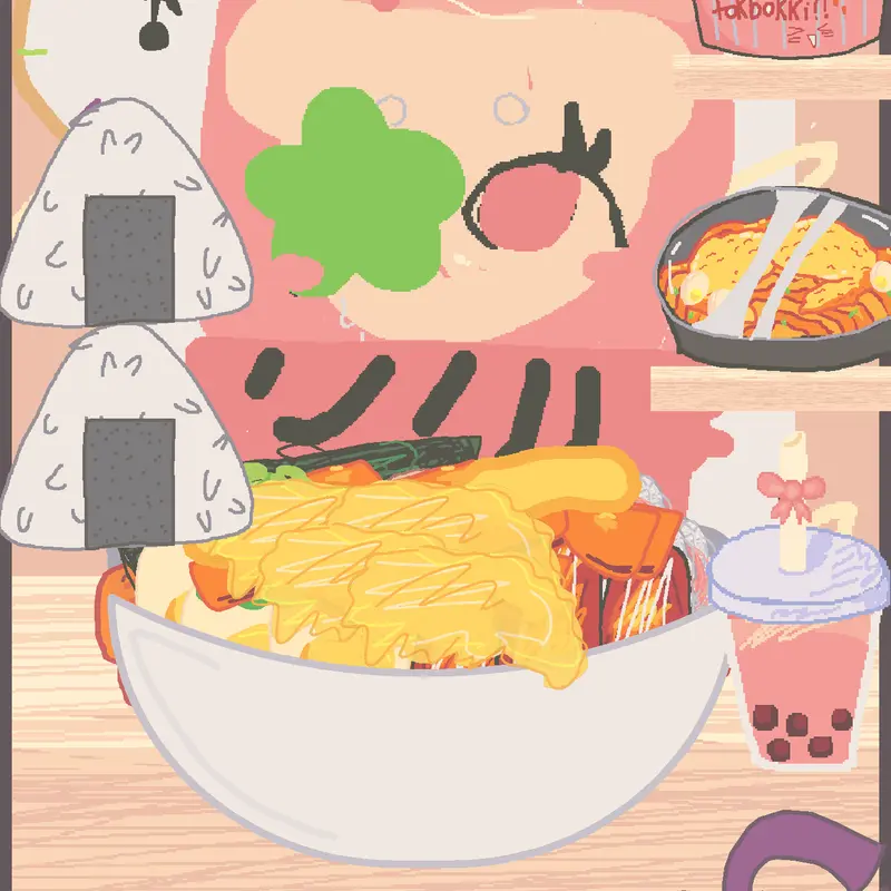 Pinkorangewhite the doll mukbang by @Pinkorangewhite