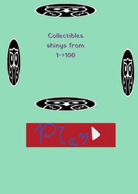 Collectibles shinys from 1->100 unfinish