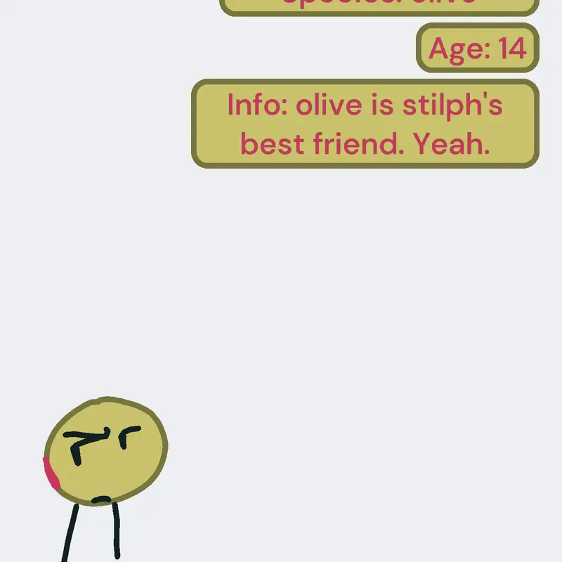 Idiverse member 3: olive by @-iDiocy-