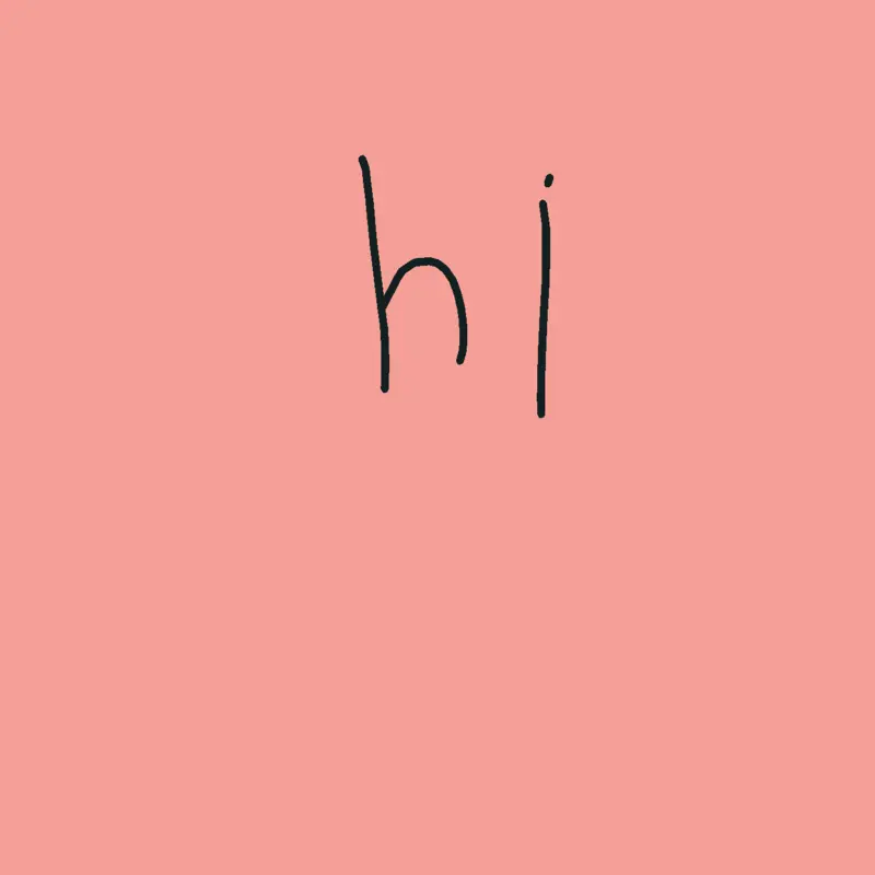 Hi by @stickfort