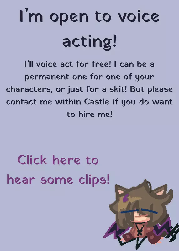 Available Voice Actor! by @SerialV_
