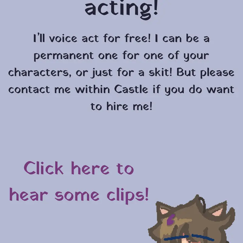 Available Voice Actor! by @SerialV_