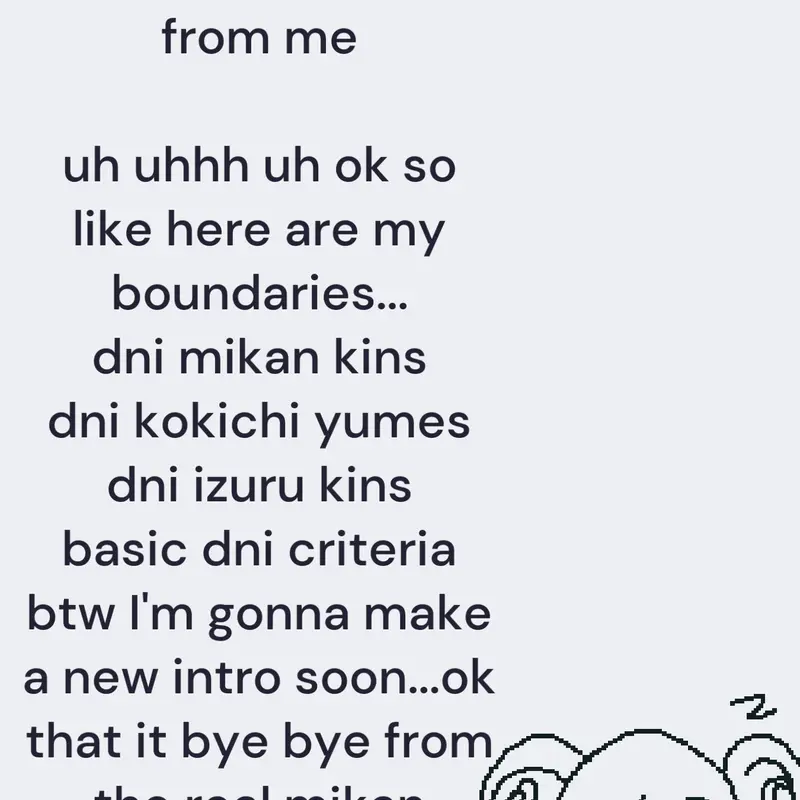 boundaries and stuff by @the_real_mikan