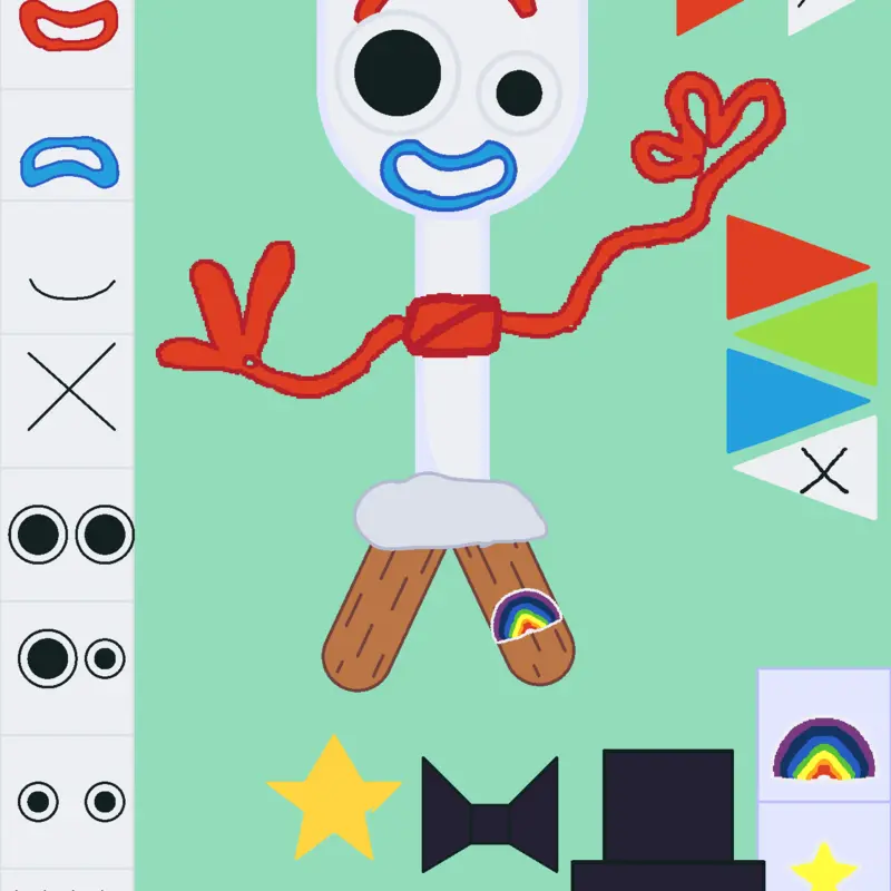 Toy story forkie by @FernandoZununOrtiz1