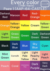Every color I have