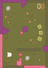 Card with only Delphinum palette