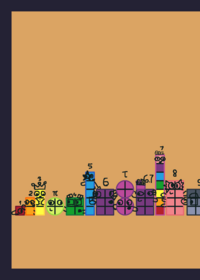 Jinu's numberblocks (halfway done!)