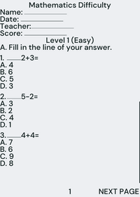 Math Difficulty