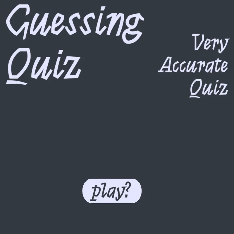 Very Accurate Gender Guessing Quiz by @RandomWorm