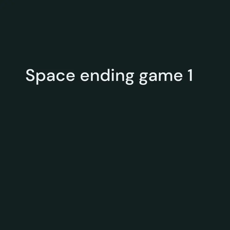 Ending game but in space! by @DockingStudios