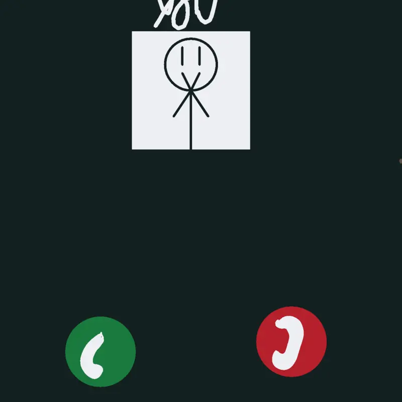 Stickman is calling you! by @BeeTheBeeMan