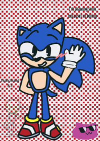 Sonic but my art style (fingers)