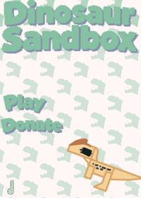 Dinosaur sandbox