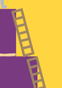 Stair dismount "Slippery When Wet"