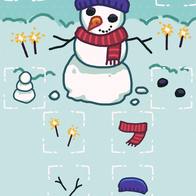 Create your snowman :) by @RileyClassen