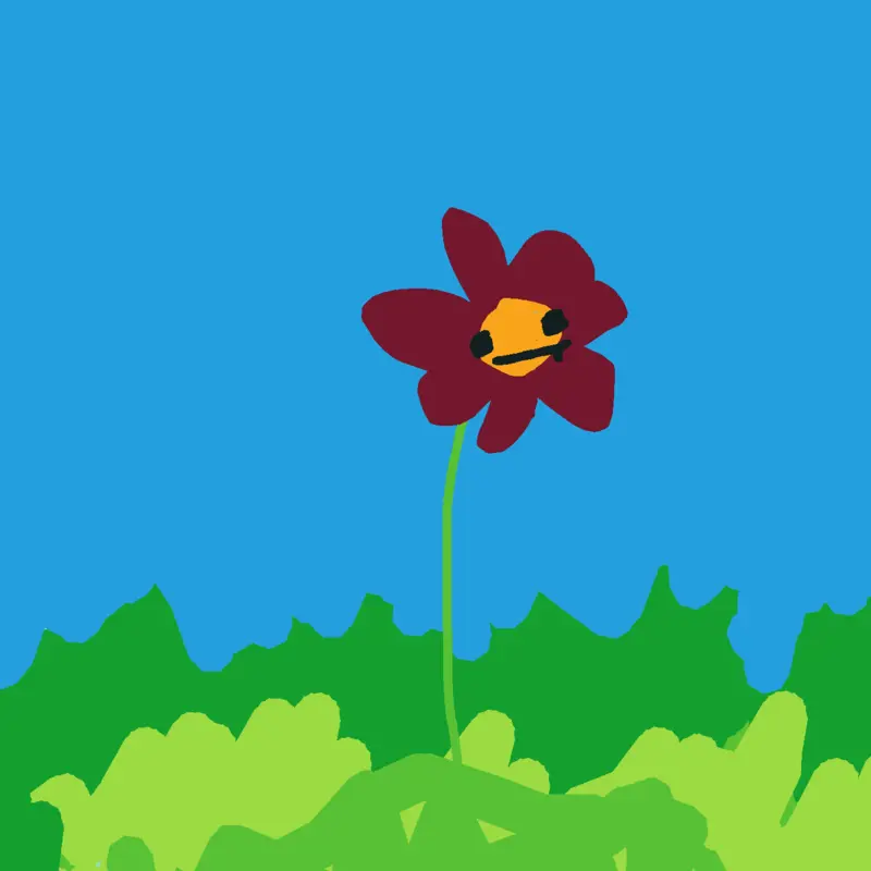 Flower, he just stares at you by @roxybean