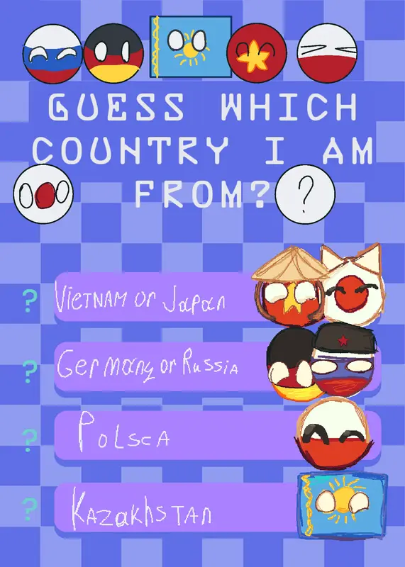 Guess which country I am from by @pizzamo