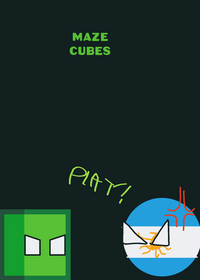 Green cube vs Countryball argentina