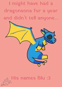 My dragonsona Blu :D