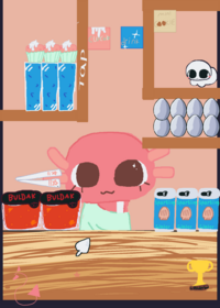 Feed Axolotl girl!