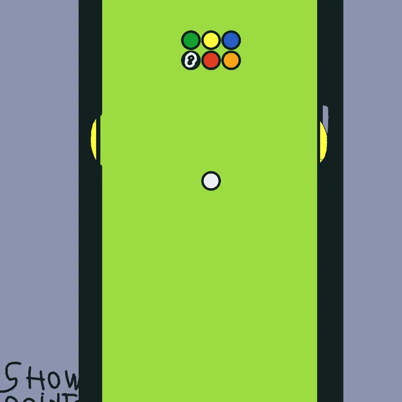 A simple pool game by @Bedaminos123