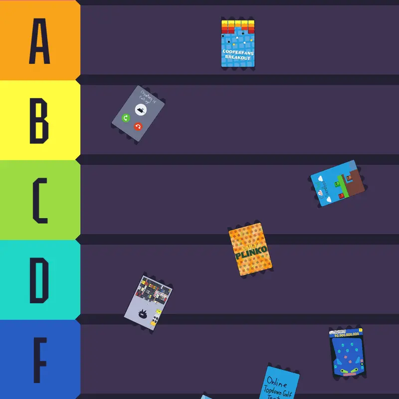 Rate My Games! by @CooperFan5