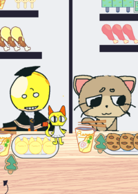 Mukbang with koro sensei not Verity!