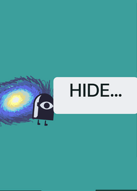Hide and seek galaxy