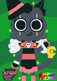 Scrap's Halloween skin is very cool and cute!