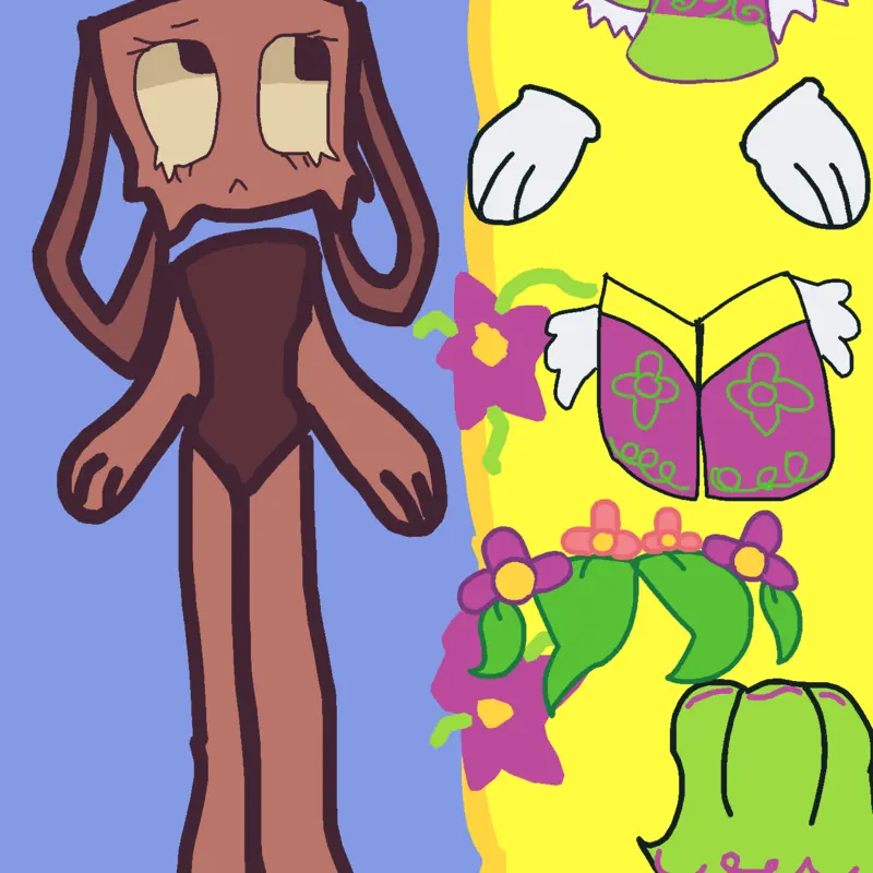 Vee and Bassie dress up. by @oll13ismyn4m3_ocz