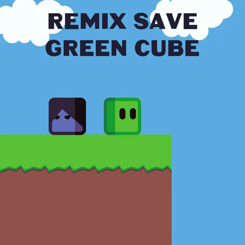 Saving green cube by @Grow-a-garden