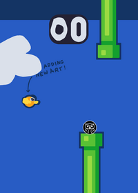 Flappy bird avoid the pipes