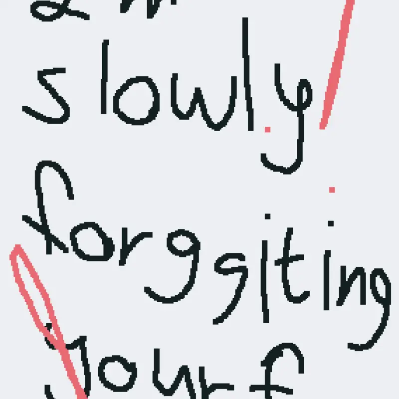Im slowly forgetting your face by @M4KO