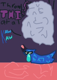 throw a rock at kawkaw