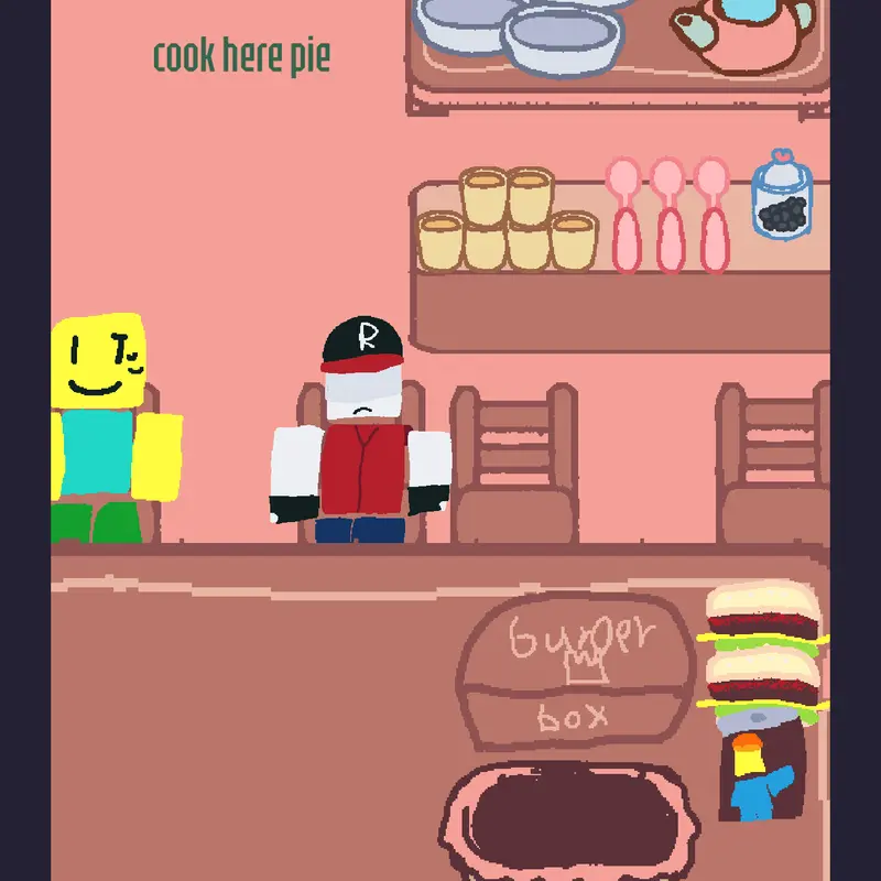 play and bake with noob and sixer! by @forsaken_fanlolXD
